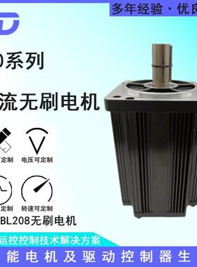 TD130BL208直流无刷电机DC220V3000r/min大扭矩履带车适用