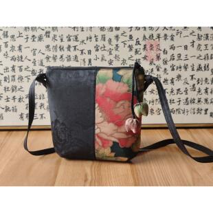 特惠链接4 香云纱包包宋锦斜挎休闲真丝 国风汉服日常旗袍包新品
