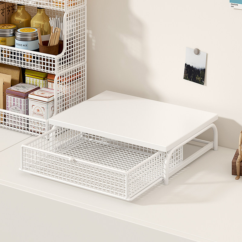 办公室胶囊咖啡机置物架杯子桌面带抽屉摆放吧台水吧器具收纳层架