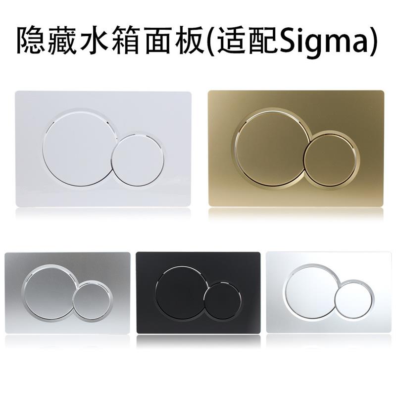 适配吉博力SIGMA01面板隐藏式水箱按钮115.770白色金色镀铬银