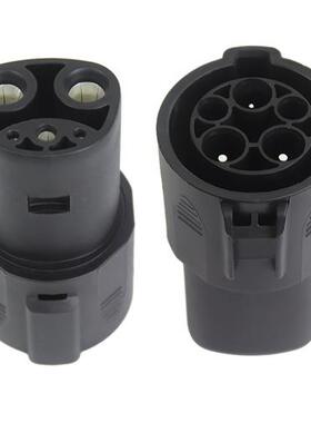 适配美标充电抢转接器美标SAE J1772 转特斯拉Tesla充电枪转接头