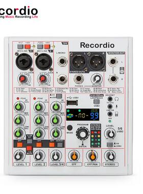 适配GAX-AM06 专业4路混音器 192khz/24bit声卡BT无线声卡K歌曲调