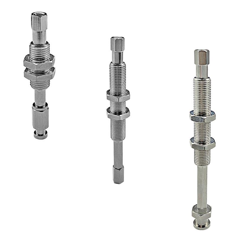 适用机械手配件天行金具M10 尾部侧进气 内置缓冲金属支架 连接杆