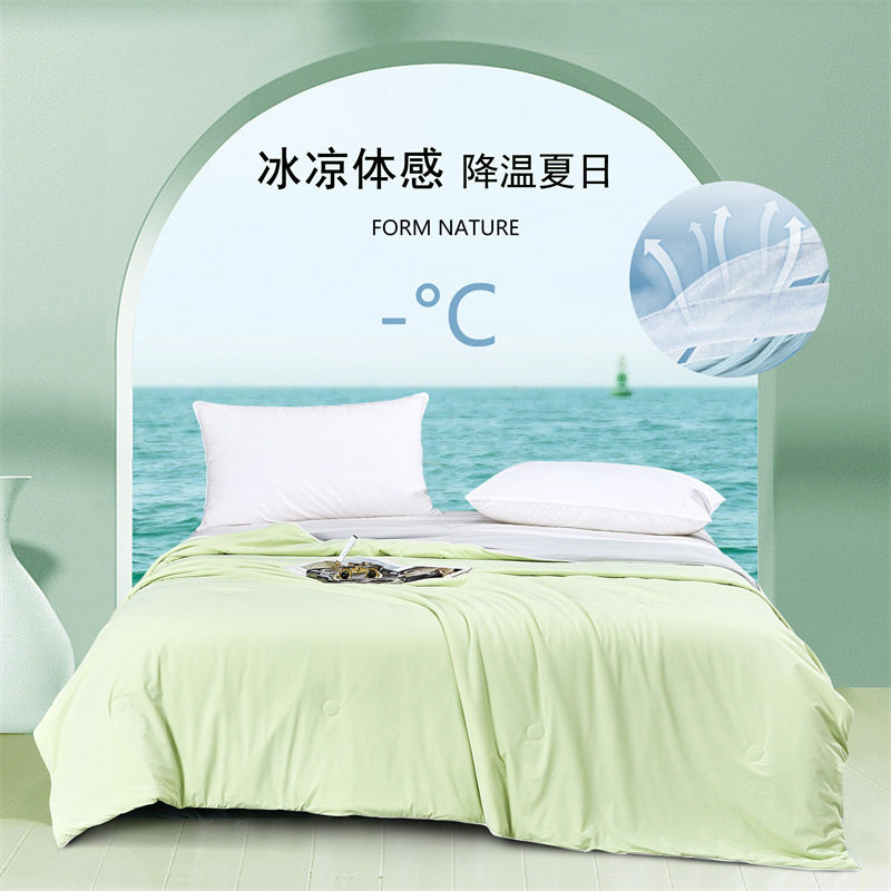 2024轻奢抗菌凉感丝夏被170g