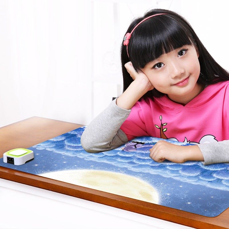 电脑保暖手桌面办公室加热鼠标发热取暖桌垫学P生写字板毯电热超