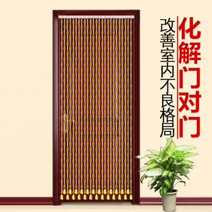 水晶珠帘门帘装 饰隔断帘 饰葫芦 改善不良格D局卧室相对家用客厅装