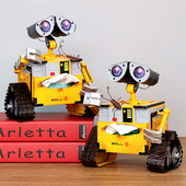 复古创意瓦力机器人模型金属抽纸盒客厅纸巾盒铁艺储W钱罐摆件礼