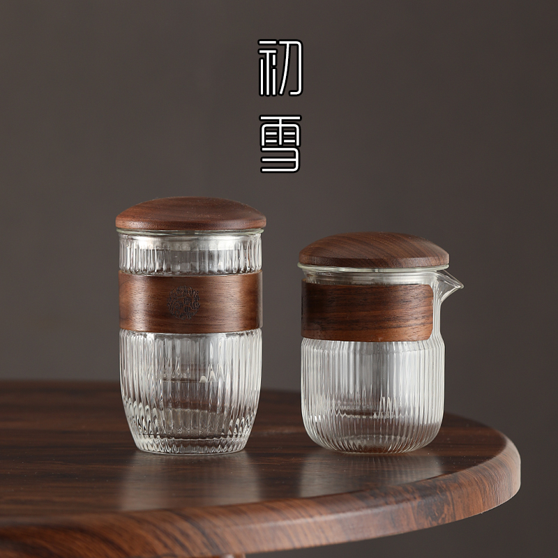 玻璃泡茶器过滤茶杯茶水分离办公室茶具I小套装单人迷你红茶泡茶