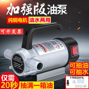 油水两用电动f抽油泵12V220V24V伏直流高压水泵柴油泵加油机抽油