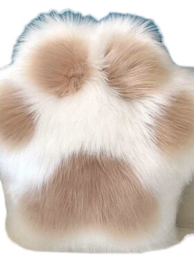 猫爪毛绒抱枕inks风客厅沙发可爱靠垫家用创意床头靠枕椅子腰背靠