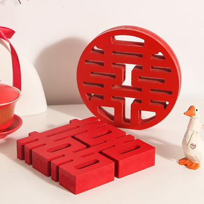 订婚布置装饰小摆件结婚s礼物送新人婚房客厅桌面立体喜字摆件摆