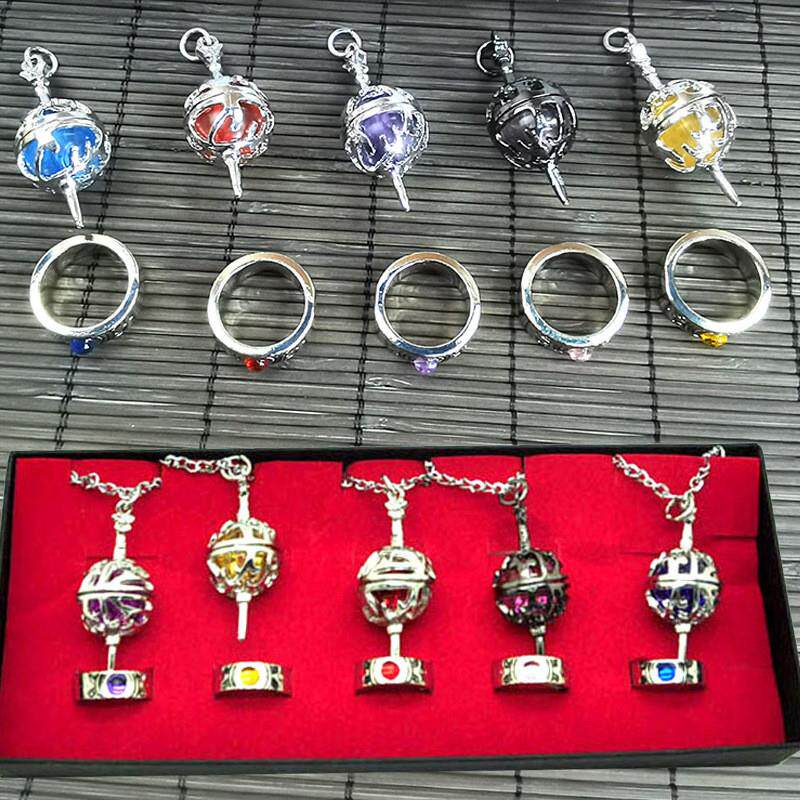新款二代魔法美少女项链套装小圆丘比种子吊坠戒指10件套周边饰品