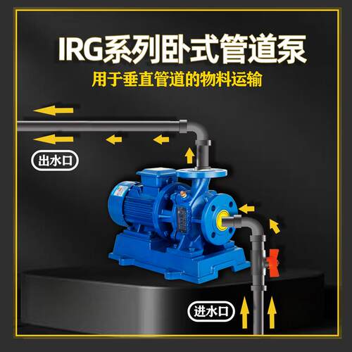 新款IRG立式管道离心泵220V卧式增压泵冷热水循环泵锅炉耐高包邮