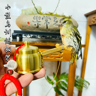 黄雀绣眼七彩文鸟脖套栓鸟绳细链子贝子山雀绣脖圈小型鸟训练架子