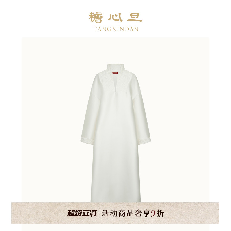 糖心旦TANGXINDAN缎光连身裙