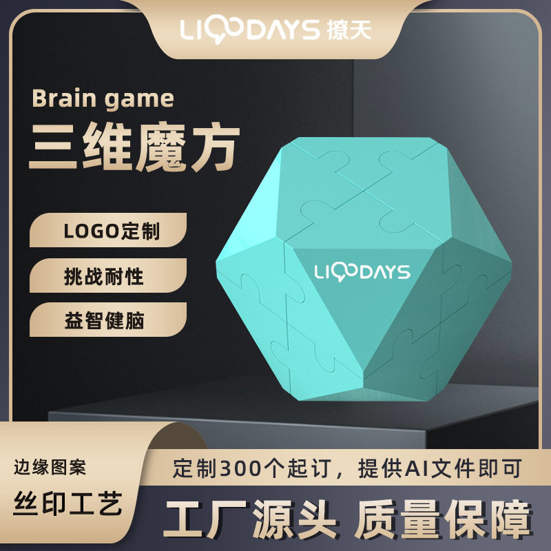 新品三维智力魔方益智积木拼图减