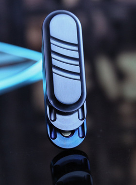 如意糖edc玩具推牌啪啪币不锈钢黑色磁力直推解压减压玩具