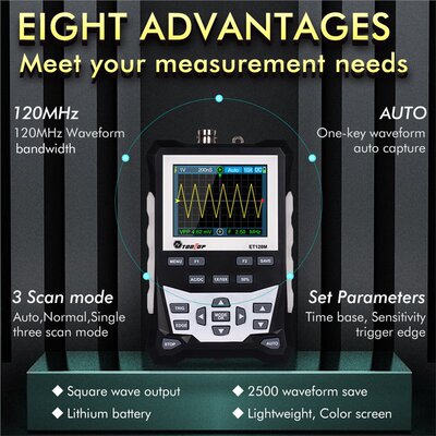 TOOLTOPET120M迷你示波器120MHz