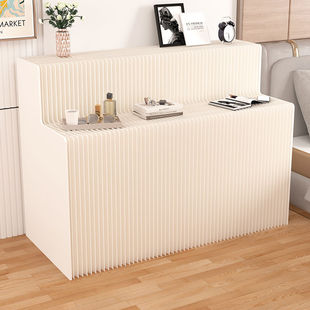 2026多功能长条商品展示台商场橱窗落地陈列展示架纸质折叠展示柜