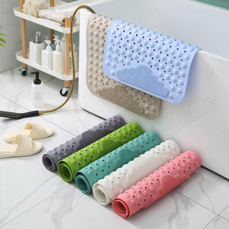 0组合浴室防滑垫垫子家用脚垫地垫淋浴房防摔卫生间吸盘云朵地毯
