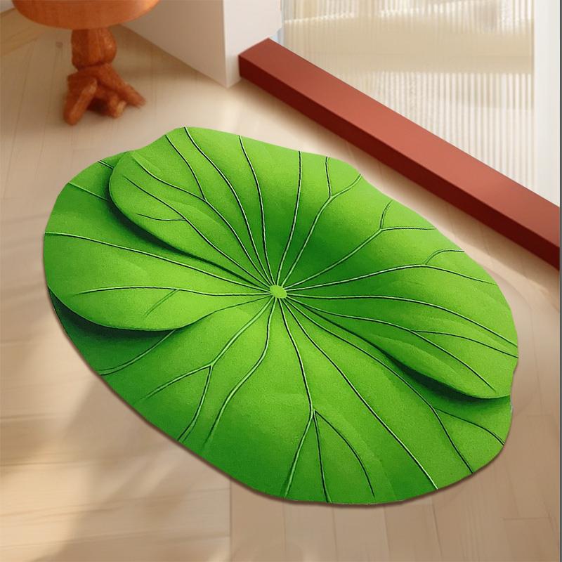 新疆包邮矽藻泥吸水凉垫浴室地垫荷叶家用门垫厨房洗手间厕所化妆