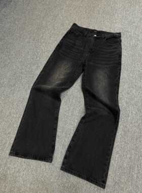 【Einsamer Richer】重制2021M暗黑水洗做旧微喇牛仔裤