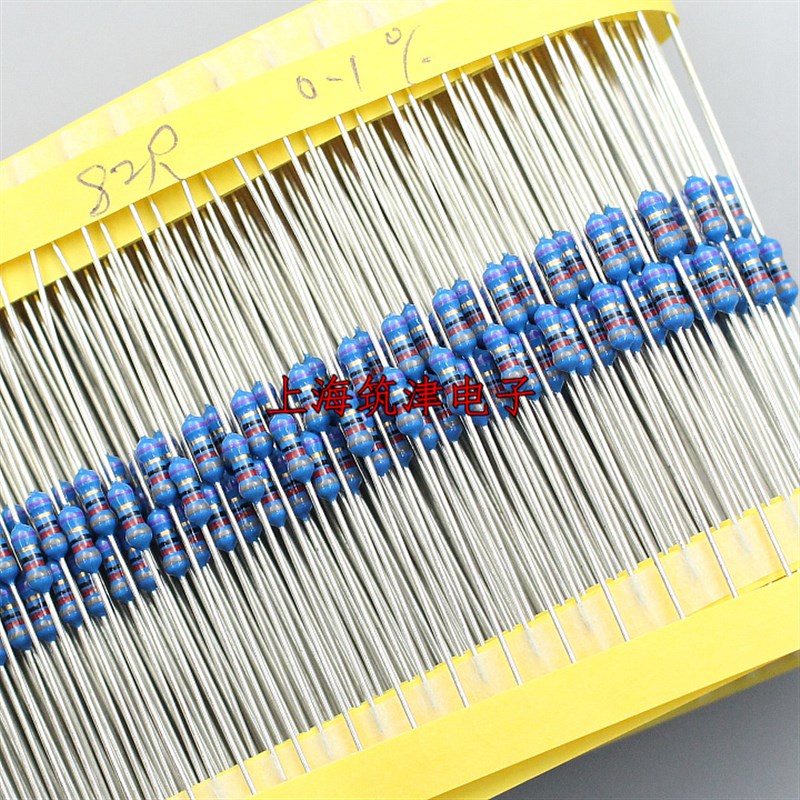 高精密电阻1/4W 0.25W 82R 82欧 姆 精度0.1% 千分之一 50只15元
