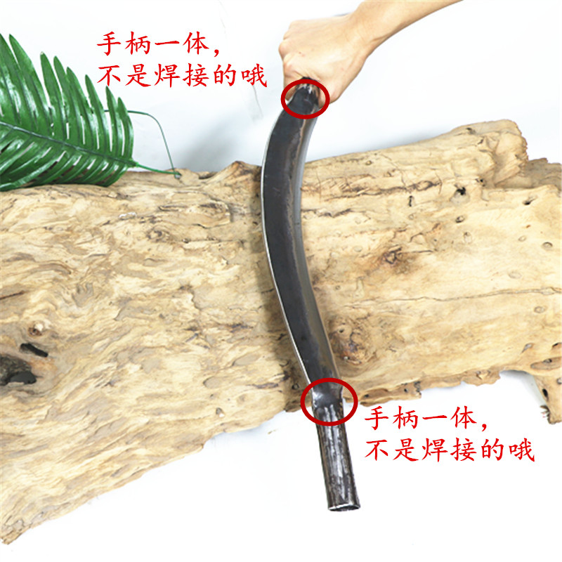 树皮刀锻打锰钢弯形削树皮剥树皮刨皮去树皮刮刀手动木工工具