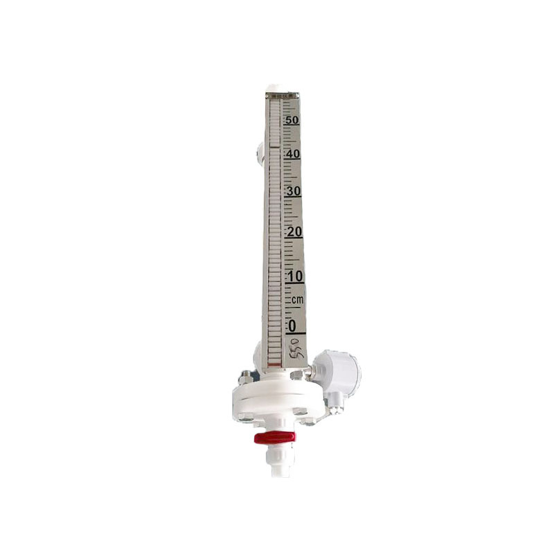 PP型液位计机械式钢带不锈钢法兰水位计重锤顶装磁性翻板液位计