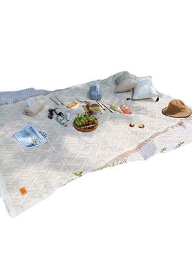 色in红s风春野餐垫防202128潮垫网杏春季野餐布游地垫户外露营郊