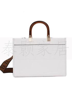 现代简约暖咖调样板房衣帽间全屋设计展厅衣柜服饰包软装饰品摆件