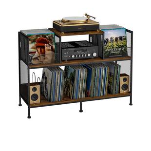 客厅家具双机边包唱片置物唱架黑胶片大CPZ-03容量收纳邮购装供货