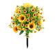 热FC031 03仿真花向日葵地带地花销园插仿真绿植装 饰尤钉加利假花
