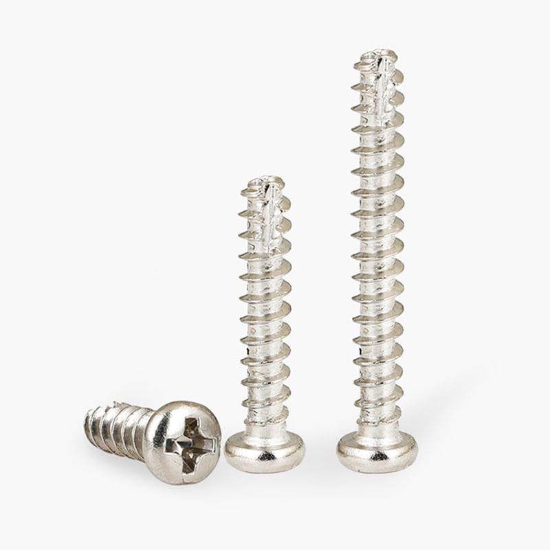 P5T镀东铭紧固丝镍加硬螺丝十字圆割尾自攻螺镀黑盘头割尾螺丝M3|