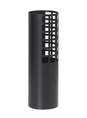 极VKA简处现代黑色金属空艺镂术花器样板间售楼客厅玄瓶关花饰品