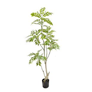 仿绿植漆木树QS 饰摆件 7002盆栽室内客厅落真树植物香椿家居地装