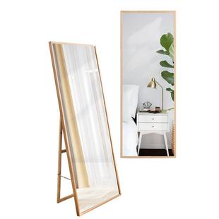 落地镜瘦身显高实木大镜子150160服装 店试衣镜家用卧室穿衣镜