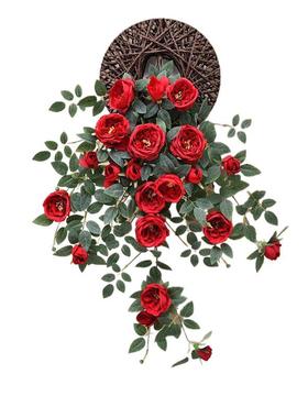 假Bace9hS0花仿真花装花饰客花厅牵牛藤塑藤条创意料吊兰挂壁