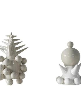 匠形约北欧VRN陶瓷摆简件居软装摆ins风格小刺家球陶瓷件