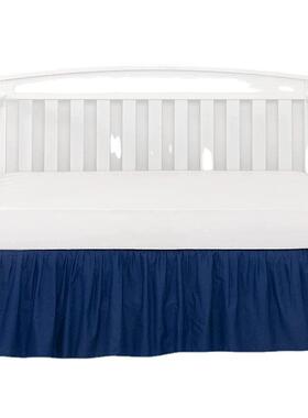 货纯色婴儿源单k层纯色婴儿床宝宝床防尘罩Cirb裙Sirt