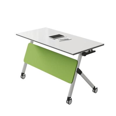 圆形多功能培训会议桌折叠移动长条桌智慧教室六边形拼接桌椅组合