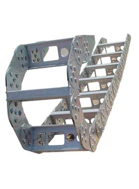 TL型桥式钢制拖链机床工油穿线槽管电缆属金拖链全封闭钢铝拖DFK