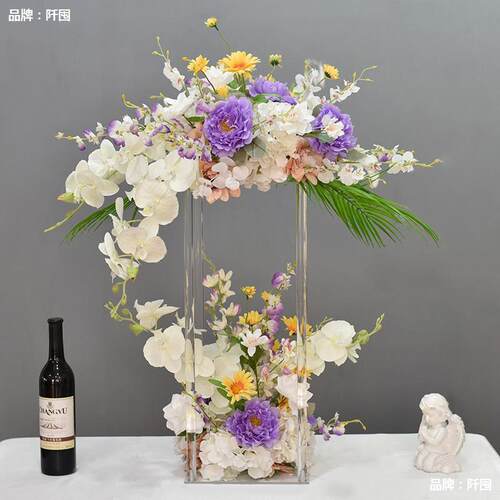 。克何力几桌花桌花摆花酒亚店餐厅婚礼55682972宴会圆餐桌中间装