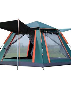 户外全自动帐篷加厚防水野晒防天幕WCS野外露营折叠四方便餐携式