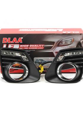 适用丰田1l01TY472-L21213年款卡罗拉LED前雾灯改装日间车行灯ed