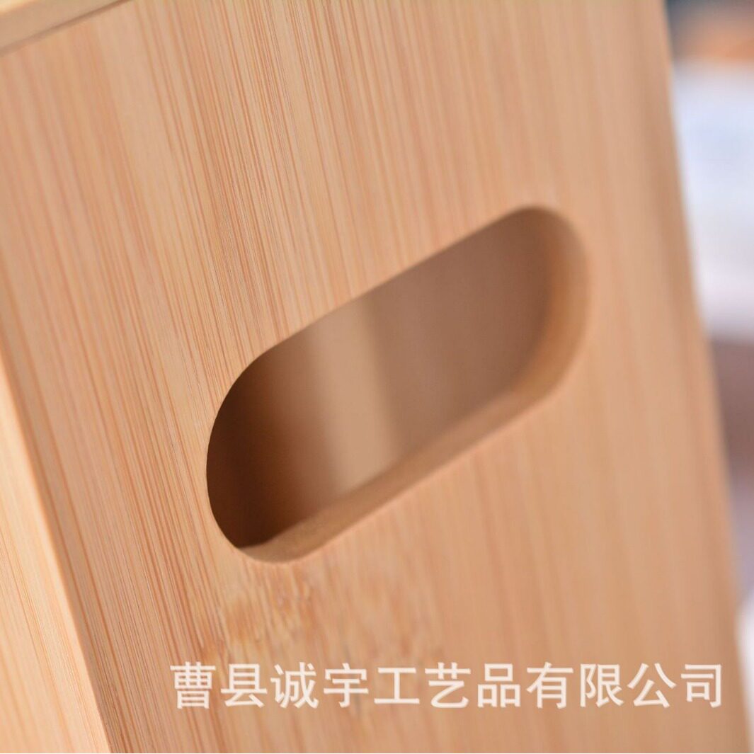 竹制浴室卷纸收纳盒可手