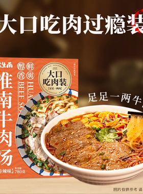 橘生南淮南牛肉汤正宗粉丝冷冻速食食品半成品懒人速食方便夜宵