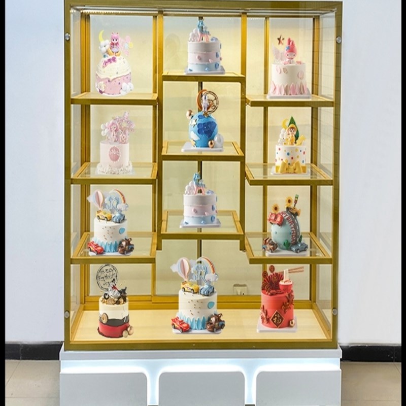 厂家直销蛋e糕模型展示柜耐用模具结实铁艺展架柜子陈列玻璃面包