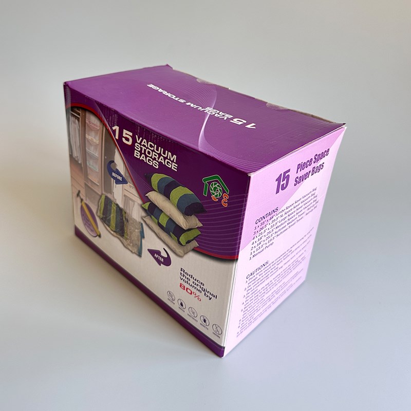 出口强货!真f空压缩袋15件套 节省空间被子收纳袋 旅行手卷压缩袋