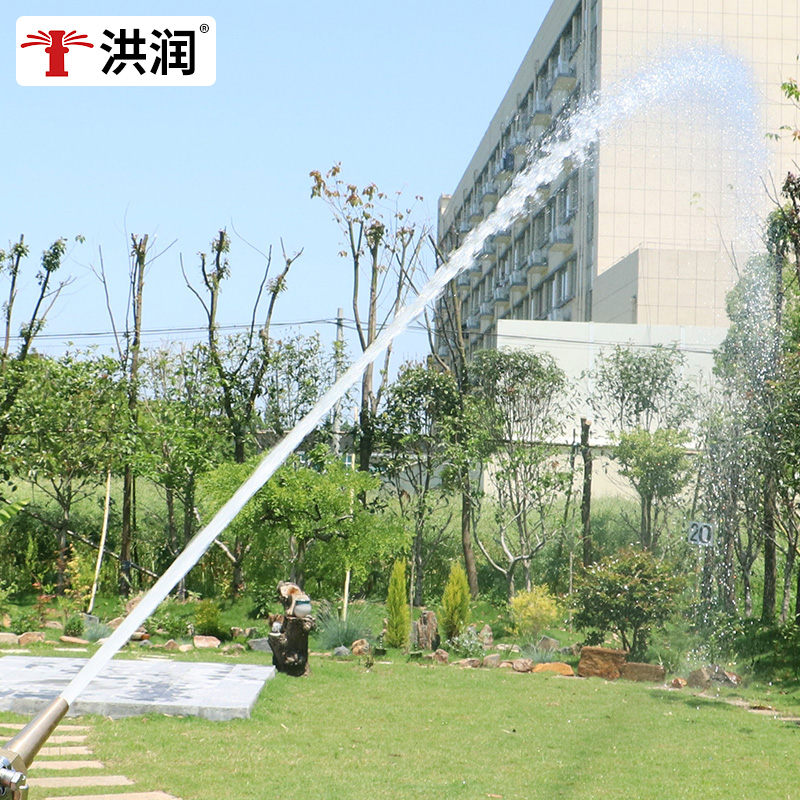 全铜大流量高压直喷洗车喷头宝塔D接头潜水泵增压养殖场冲洗水枪